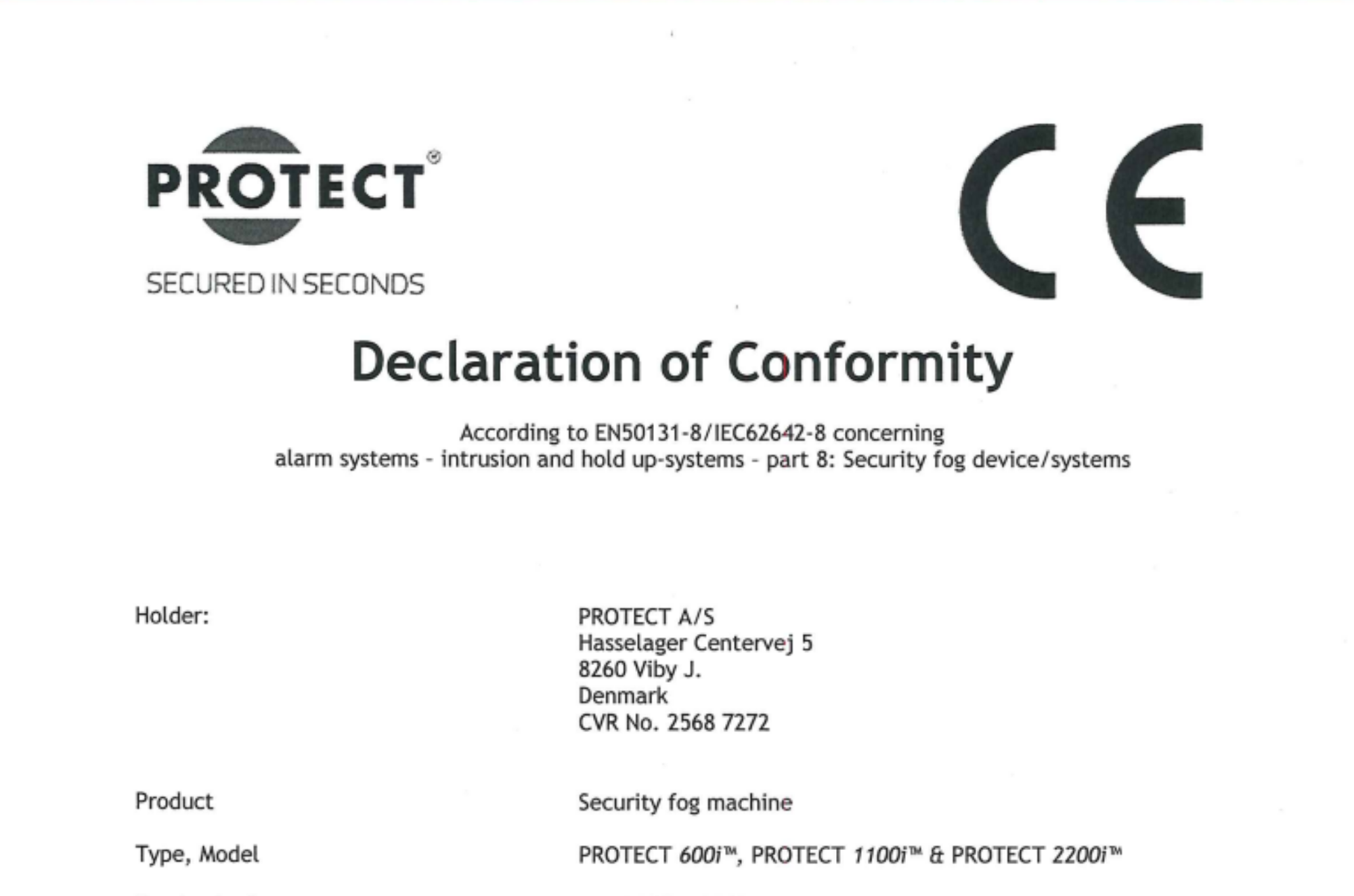 i-series CE declaration